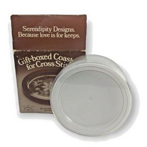 Serendipity Designs Coasters for Cross Stitch Meadow Floral 4 Pieces